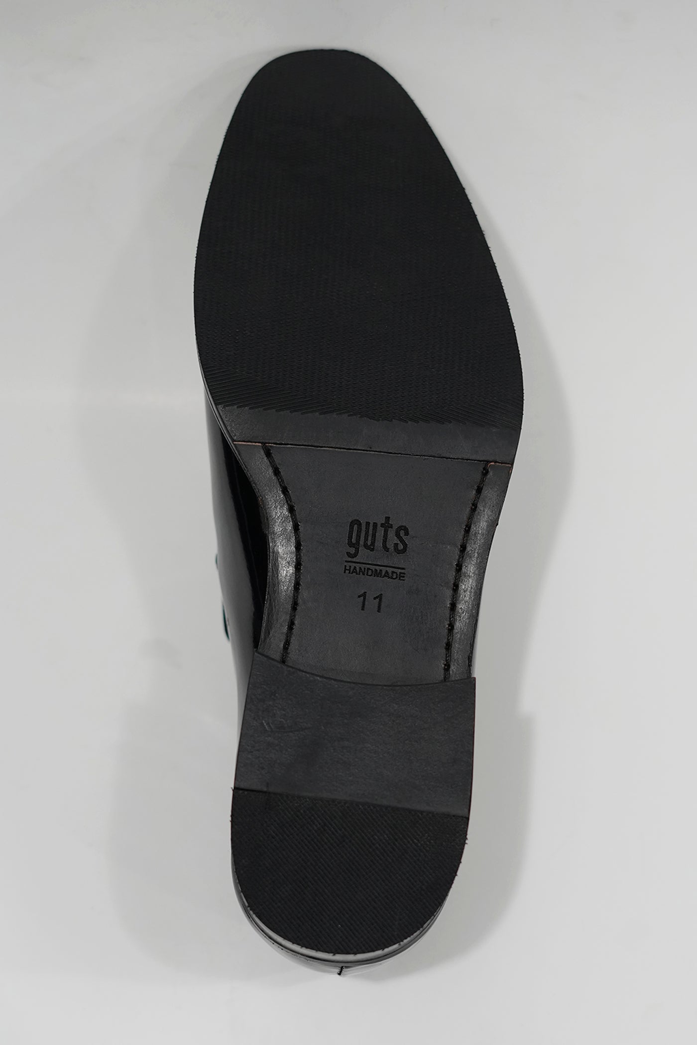 Slipon Wood Black Loafers Patent Leather