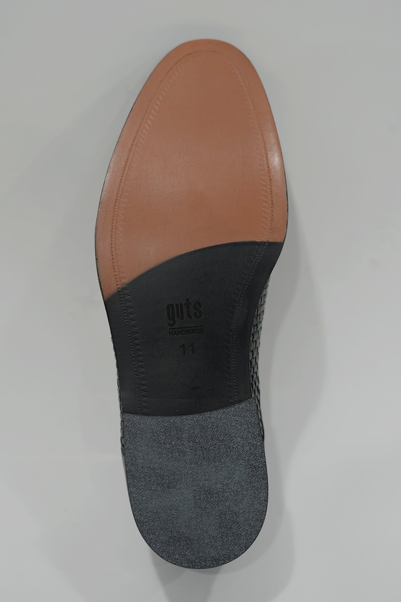 Oxford Mesh Crust Leather Shoe