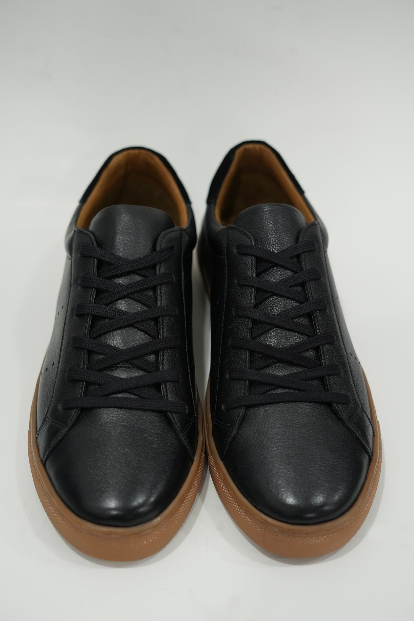 Lacer Black Grain Leather Sneaker