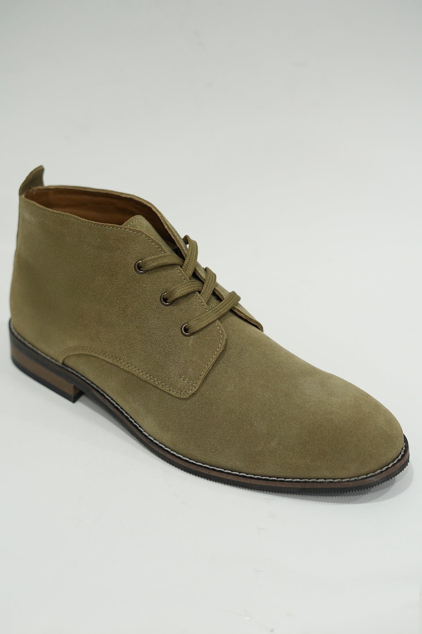 Khaki Desert sued leather Boots