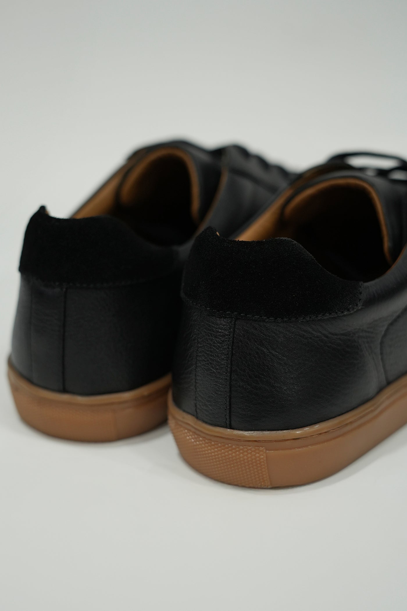 Lacer Black Grain Leather Sneaker