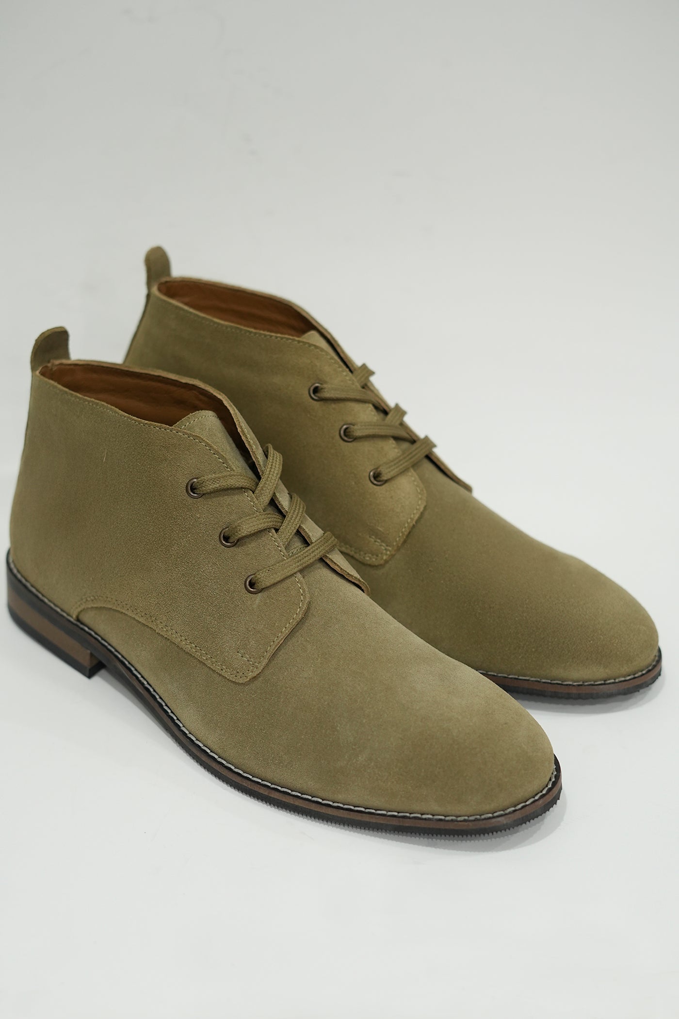 Khaki Desert sued leather Boots