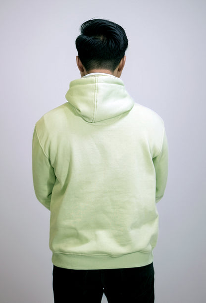 Mint Green Classic Stacks Men Hoodie