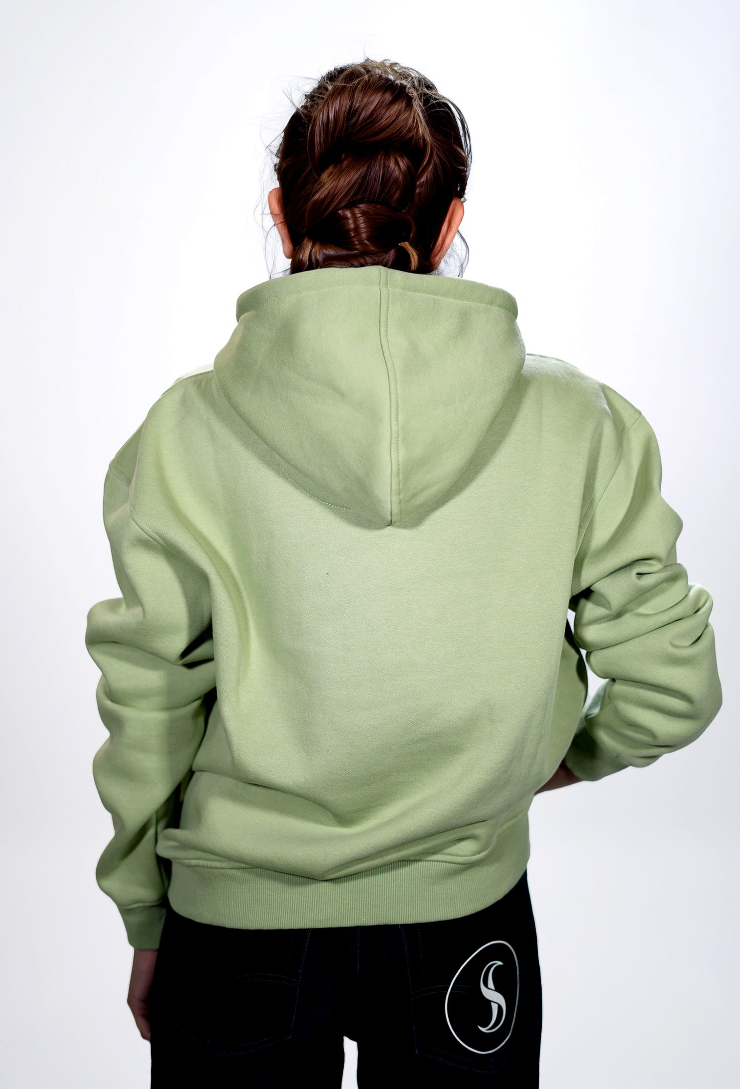 Mint Green Classic Stacks Women Hoodie