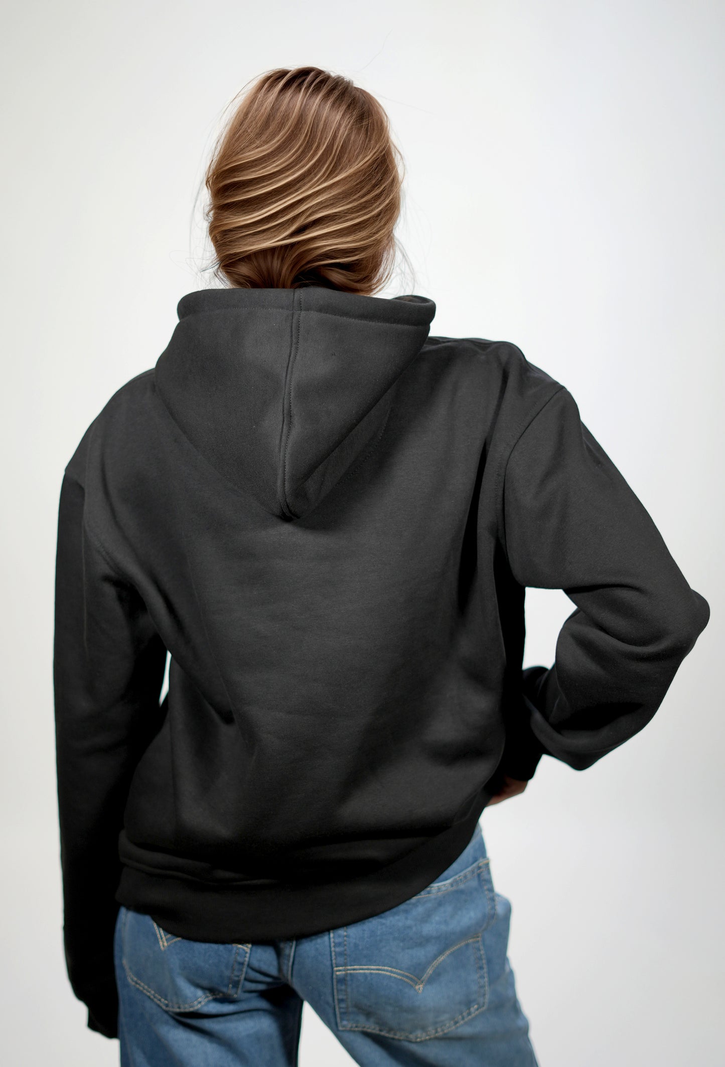 Black Classic Women Stacks Hoodie