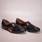 Black Leather Peshawari Jutti