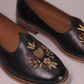 Handcrafted Black Leather Jalsa with Embroidered Crest