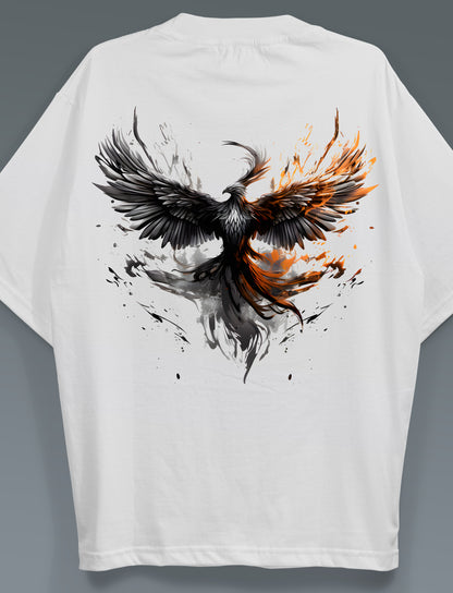 Rebirth of Style Phenix White Oversized T-Shirts Men