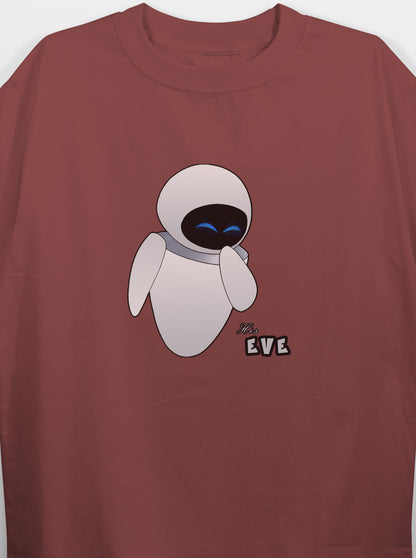 His EVE -Onion purple Oversized T-Shirts Women