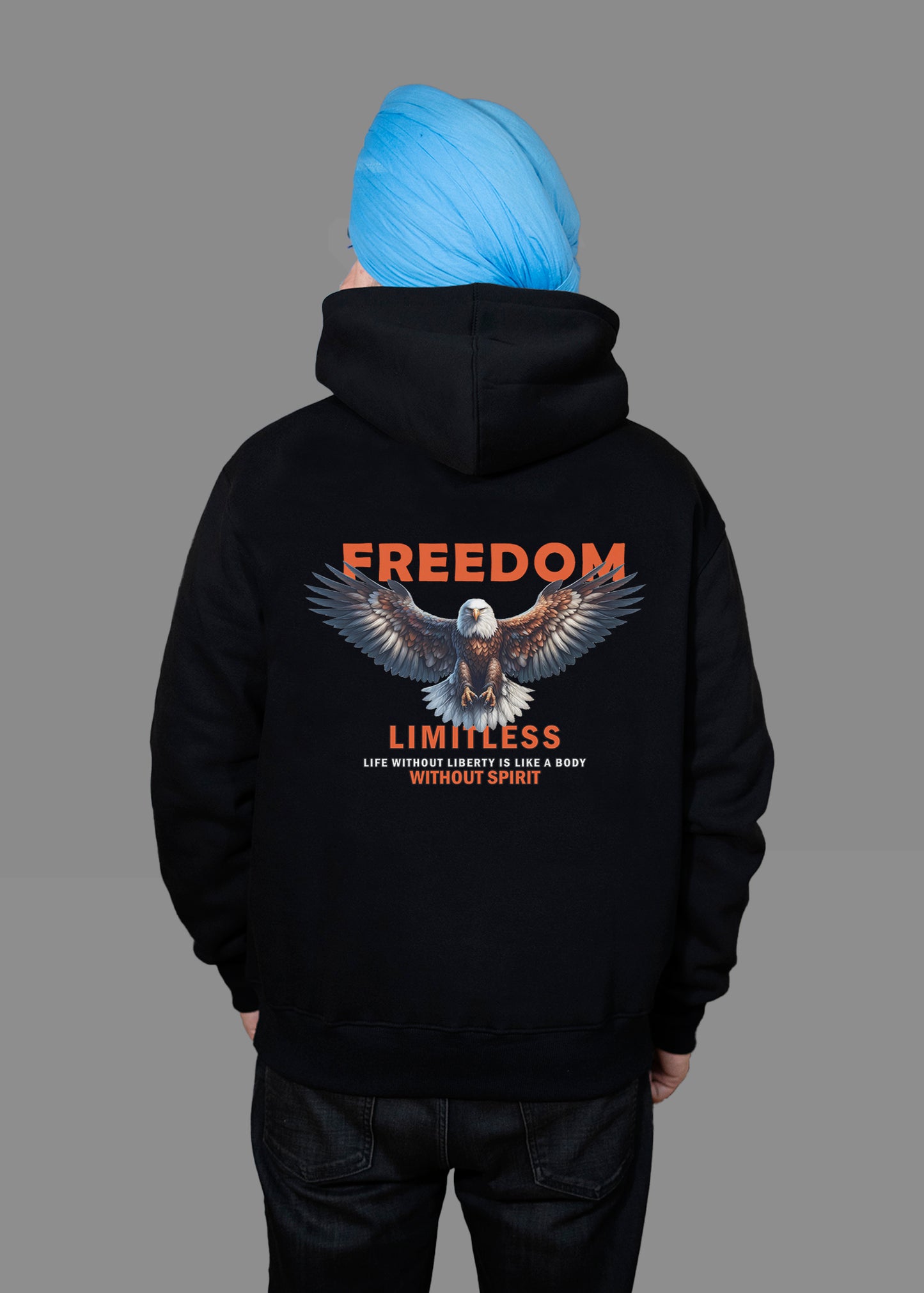 Freedom Limitless Black Hoodie Men