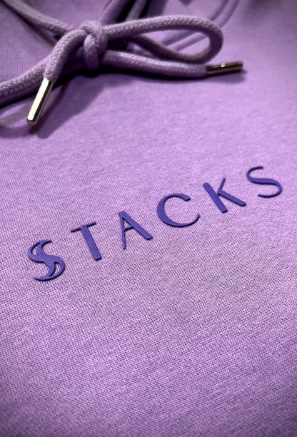 Lavender Classic Women Stacks Hoodie