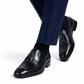 Slipon Tussle Black Leather Shoe