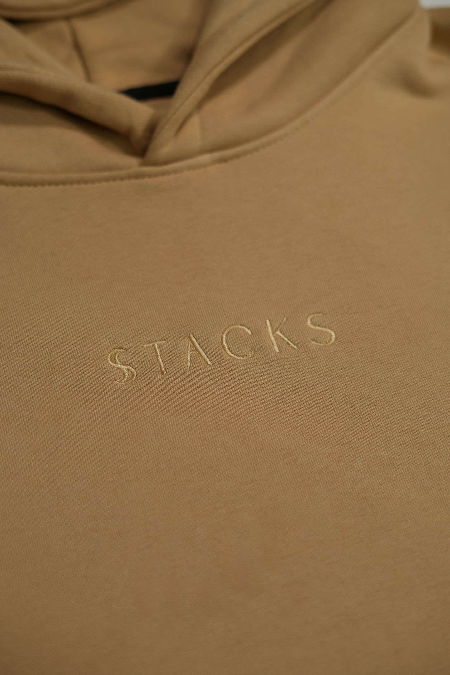 Beige Classic Stacks Hoodie Men