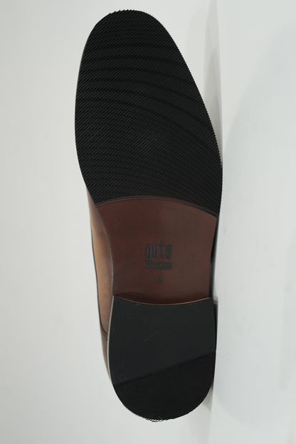 Single Monk Tan Leather Shoe