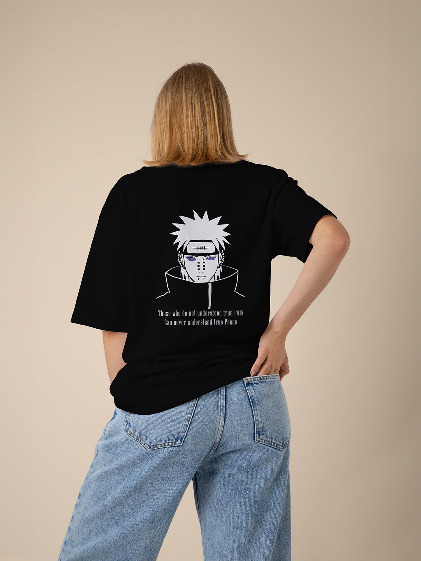 Yahiko's Legacy Black Oversized T-Shirts Women