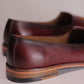 Handcrafted Wine Leather Jalsa with Embroidered Crest