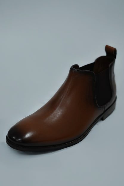 Brown Chelsea Leather Shoe