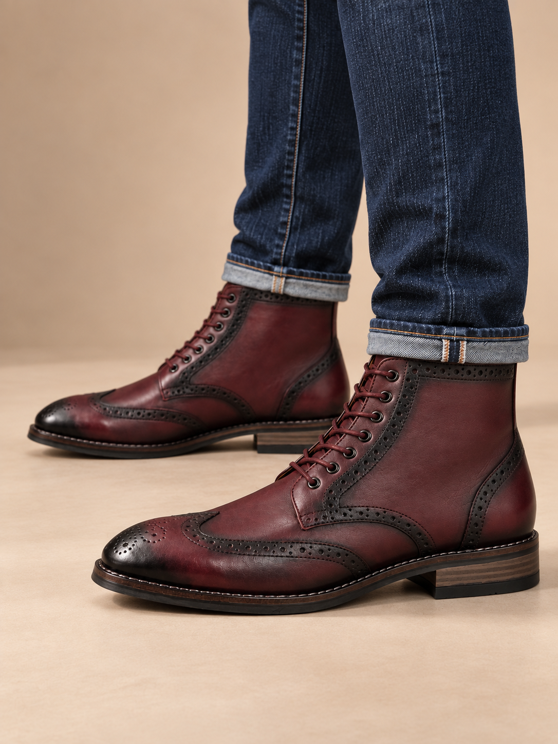 Richmond Burgundy Boots