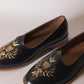 Handcrafted Black Leather Jalsa with Embroidered Crest