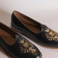 Handcrafted Black Leather Jalsa with Embroidered Crest