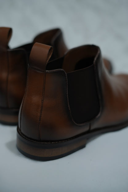 Brown Chelsea Leather Shoe