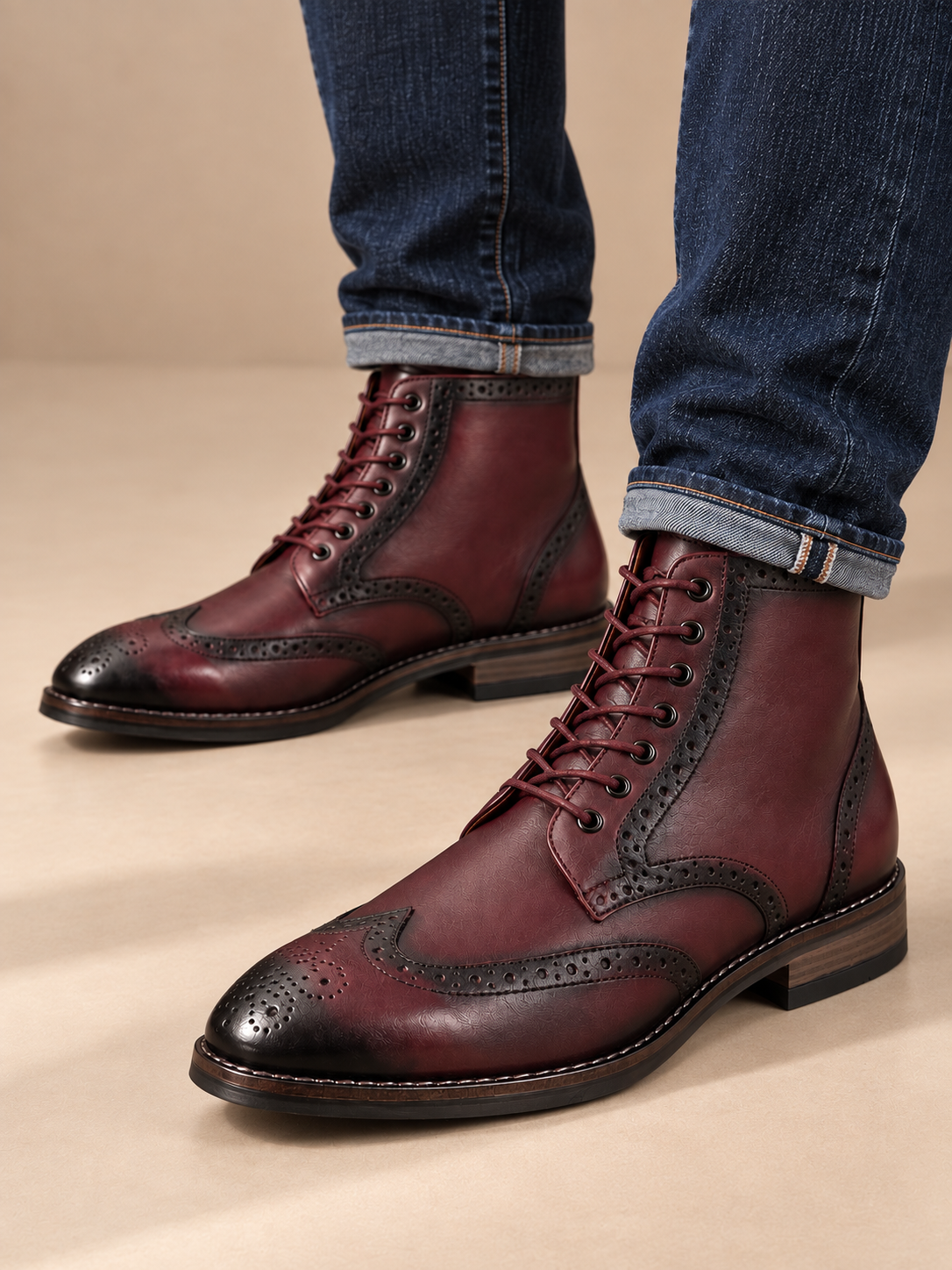 Richmond Burgundy Boots