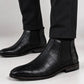Chelsea Black Croco Boots