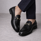 Horsebit Buckle Loafer Croco Black