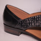 Black Leather Peshawari Jutti