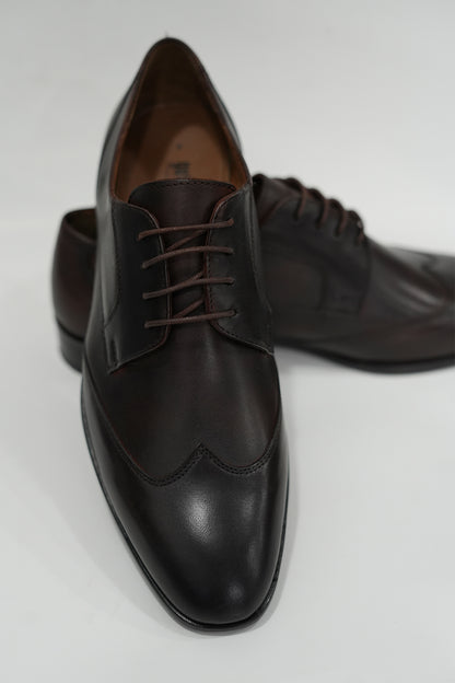 Lacer Four Eyelets Brown Leather Shoe