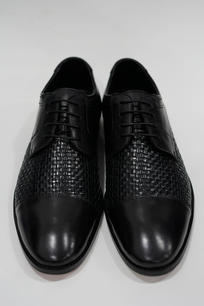 Oxford Mesh Crust Leather Shoe