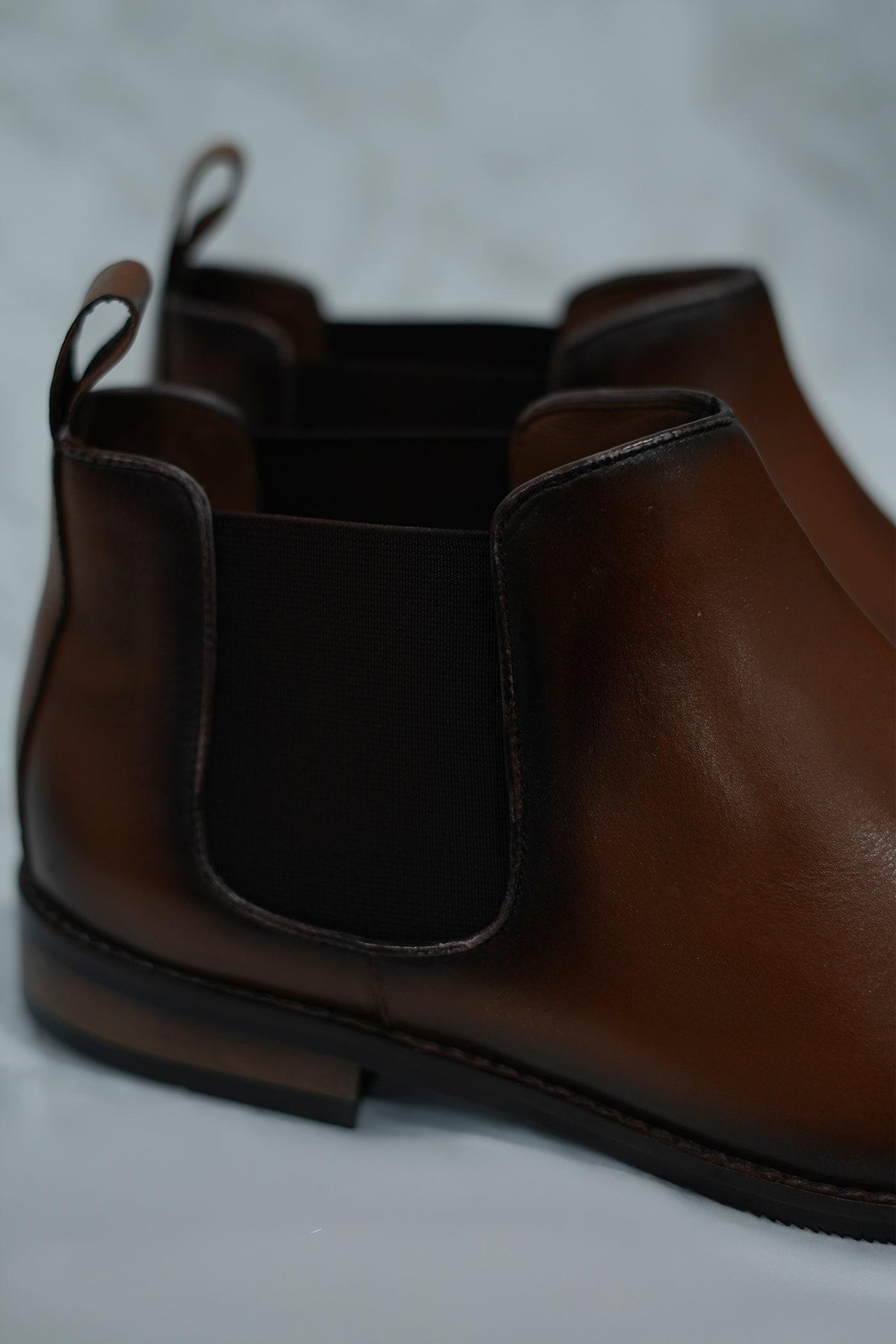 Brown Chelsea Leather Shoe
