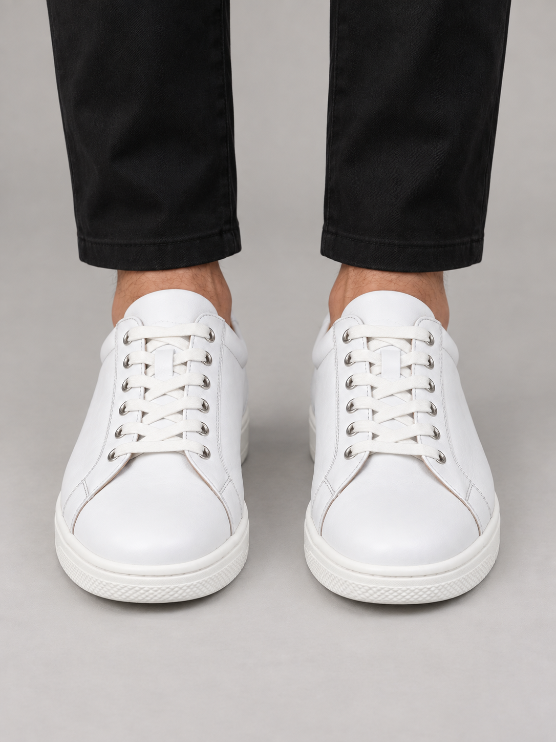 Lacer White Leather Sneaker
