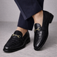 Horsebit Buckle Loafer Croco Black