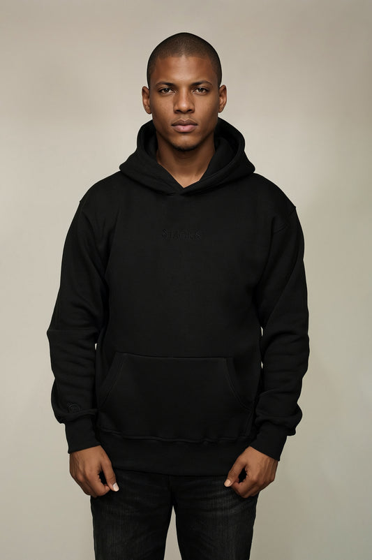 Black Classic  Men Stacks Hoodie