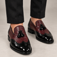 Loafer Tassel Brogue Wine Black Patent