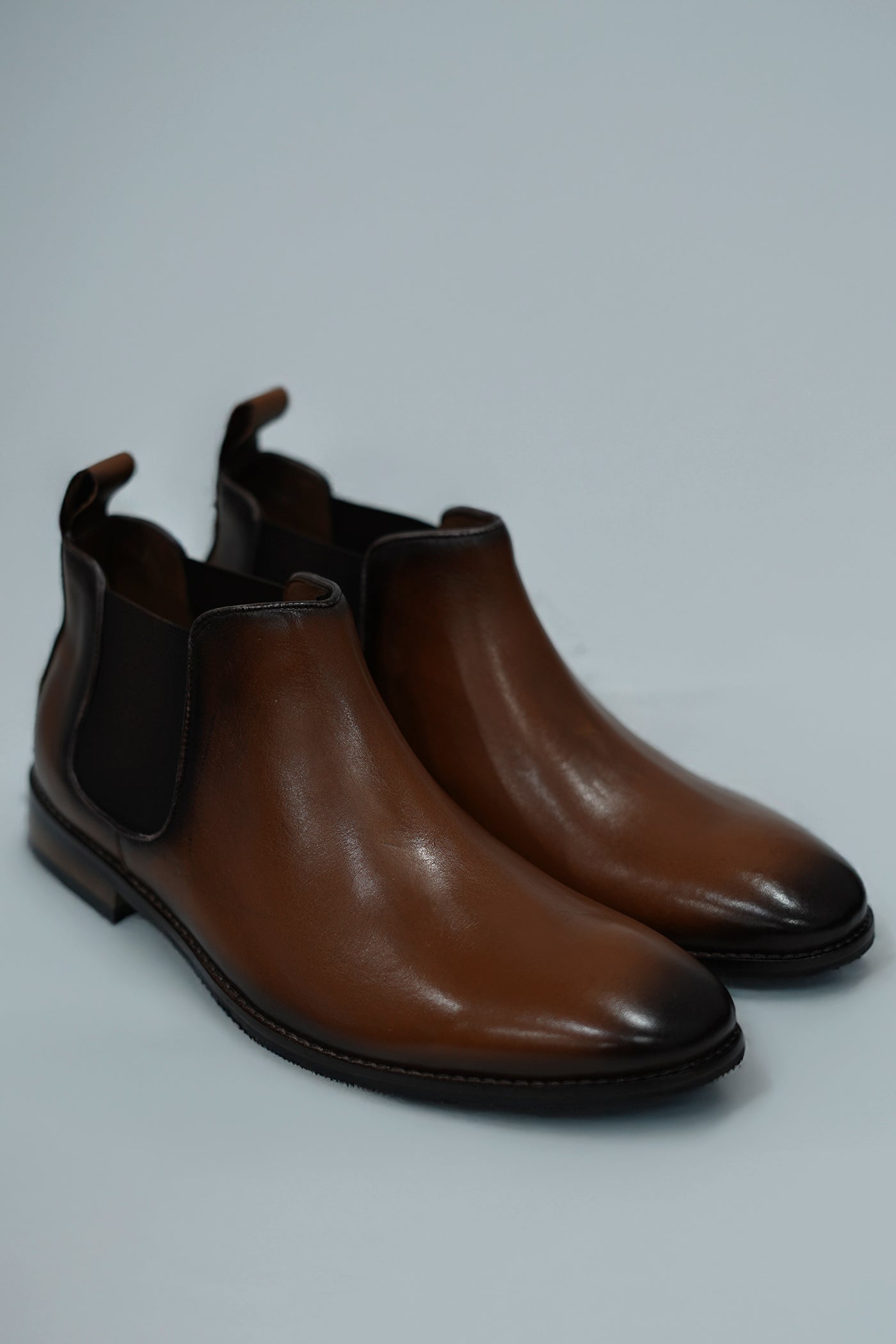 Brown Chelsea Leather Shoe