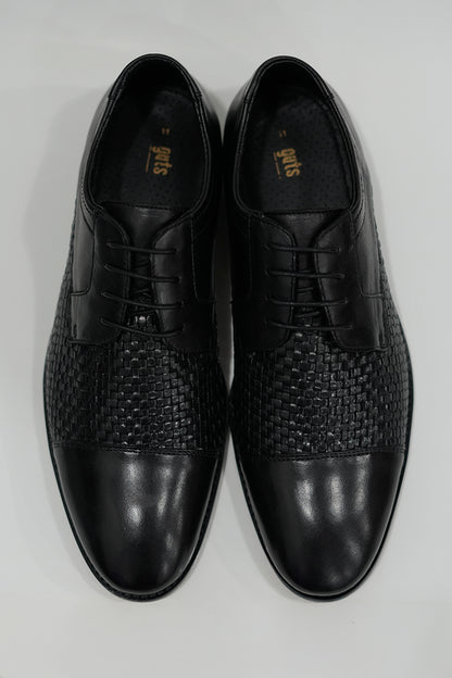 Oxford Mesh Crust Leather Shoe
