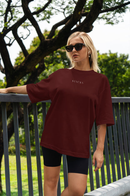 Wine Oversized T-Shirts Women