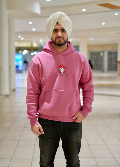 Cute Mushroom Mellow Mauve Hoodie Men