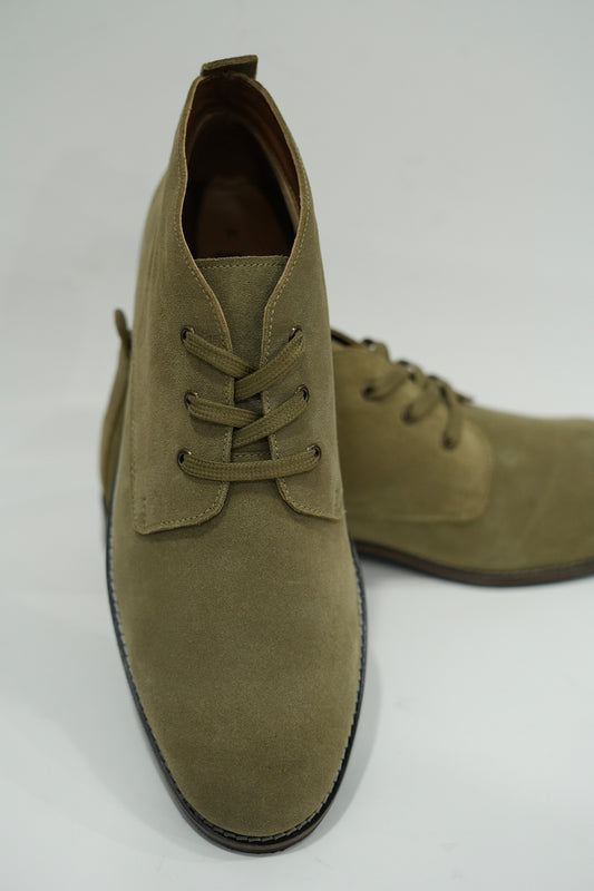 Khaki Desert sued leather Boots