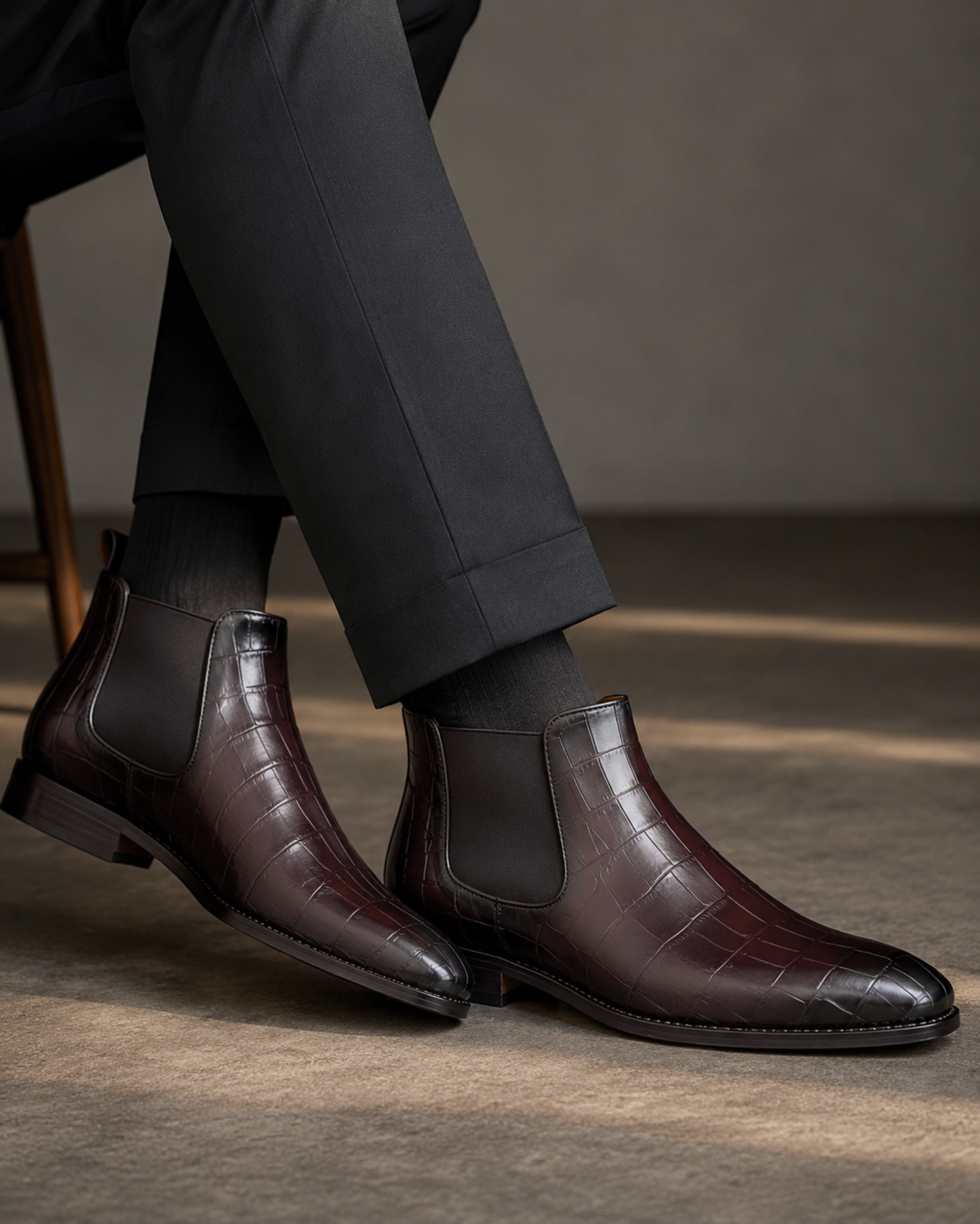 Chelsea Wine Leather Shoe