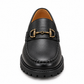 Penny black loafers with buckle