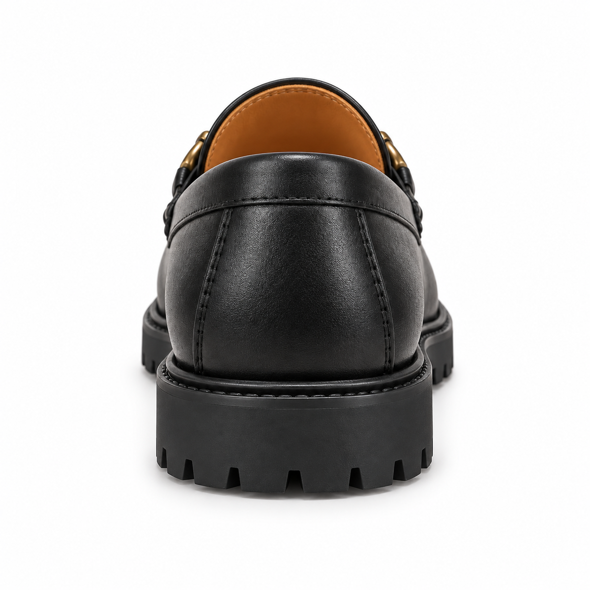 Penny black loafers with buckle