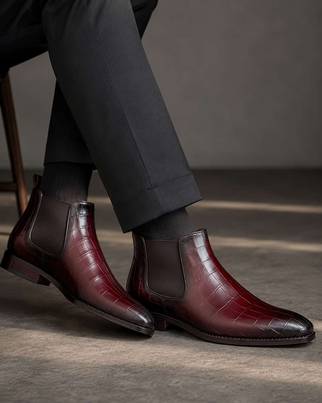 Chelsea Wine Leather Shoe
