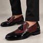 Loafer Tassel Brogue Wine Black Patent