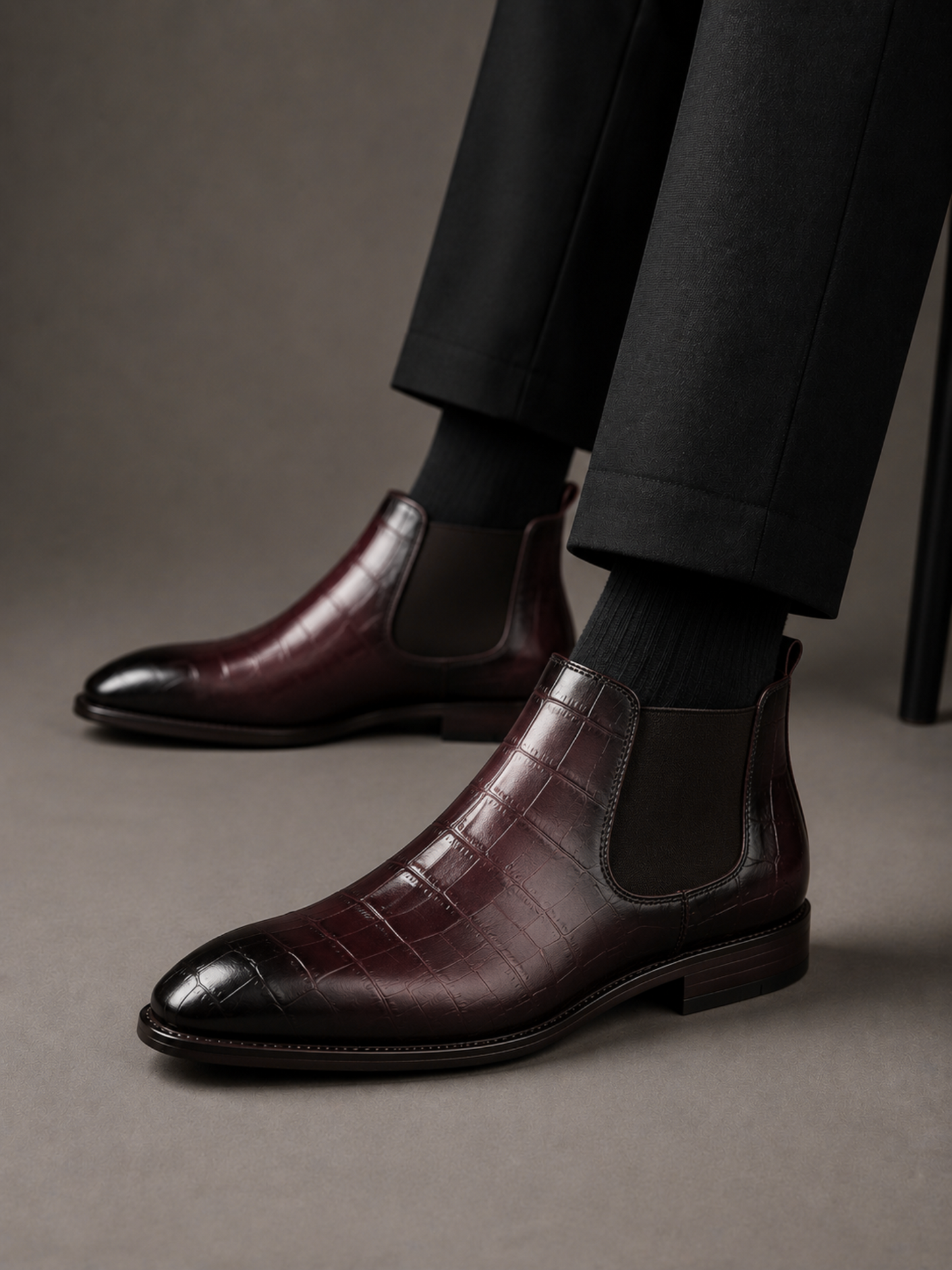 Chelsea Wine Leather Shoe