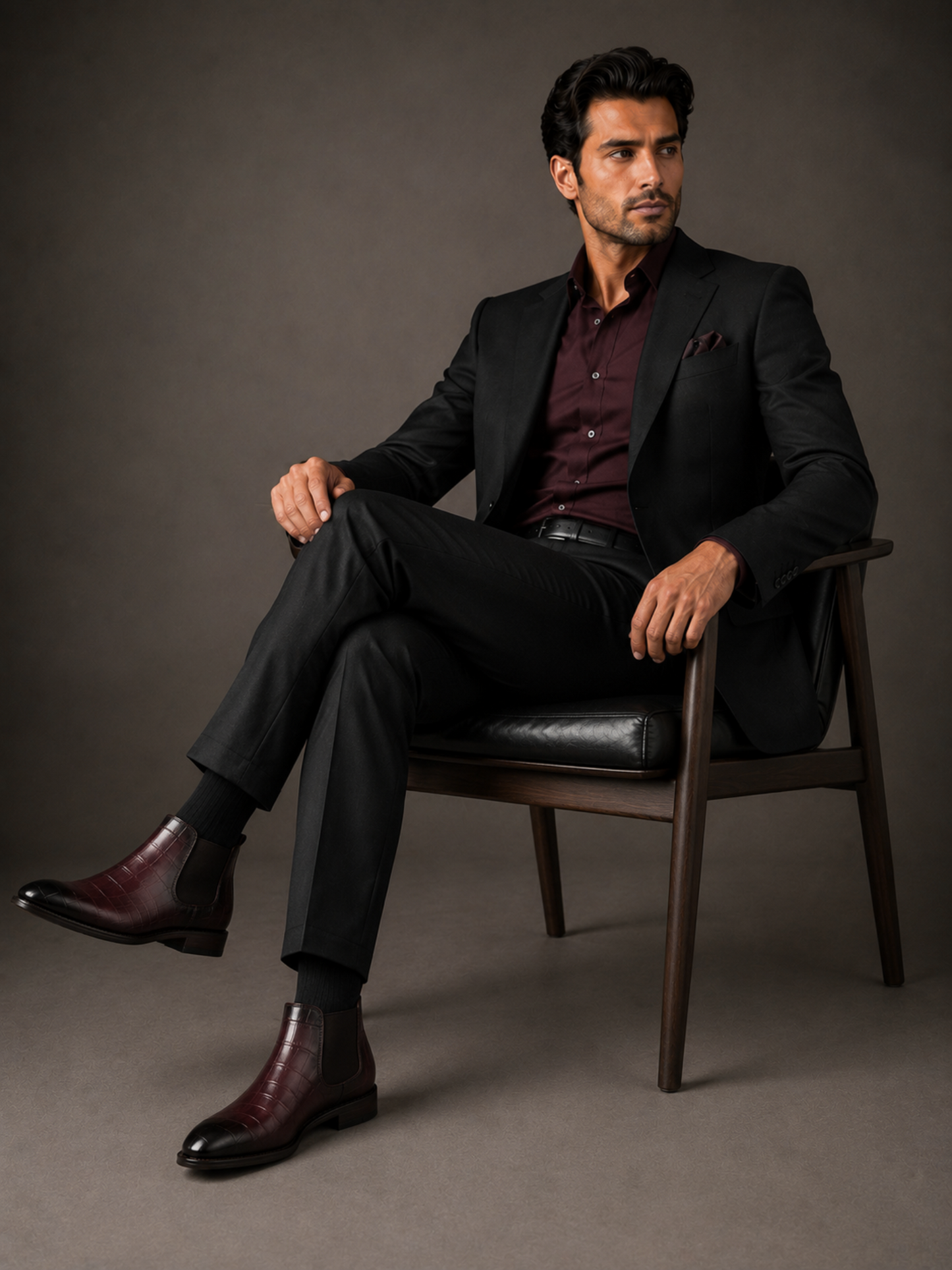 Chelsea Wine Leather Shoe