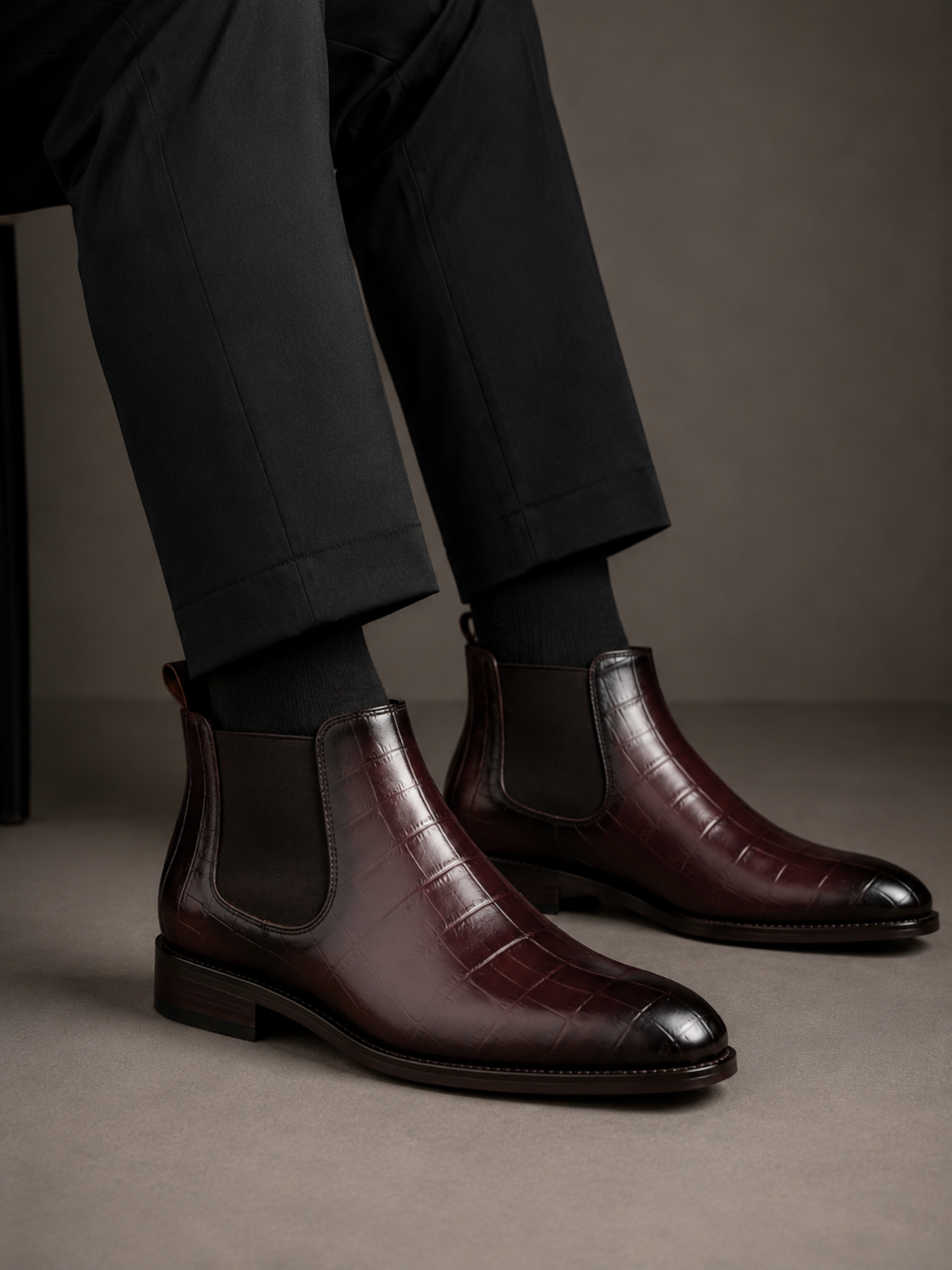 Chelsea Wine Leather Shoe