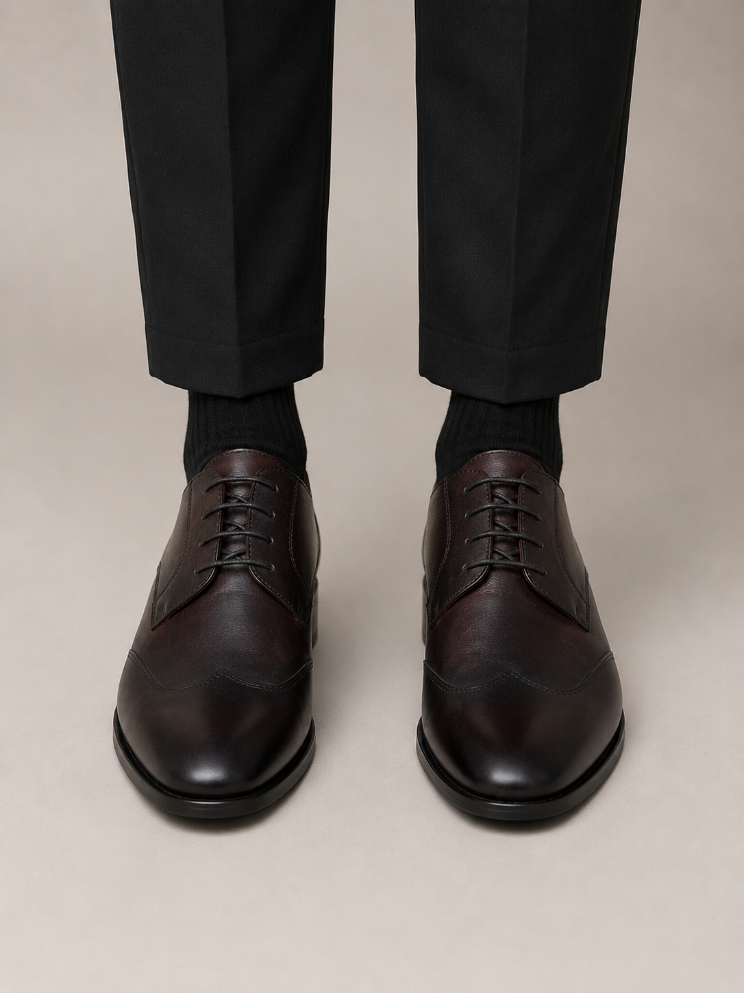 Dark Brown Derby Dress Shoes